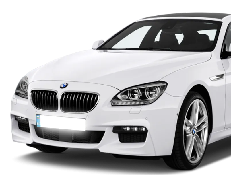 BMW license plate protected by anti-radar Nano foil