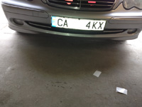 Car license plate with Nano foil